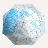 Cinnamoroll Automatic Folding Umbrella Simple 8 Rib Design, Bright Cartoon Pattern, Durable Iron Frame, Suitable For Travel, Outdoor, Beach