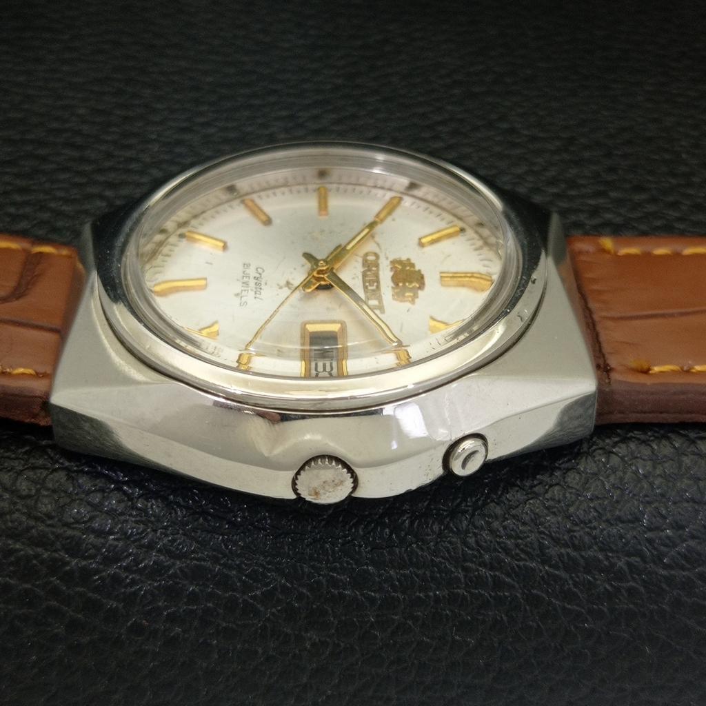 VINTAGE ORIENT CRYSTAL AUTOMATIC JAPAN 46941 MENS ORIGINAL DIAL WATCH a703387-1 R213b-a703387