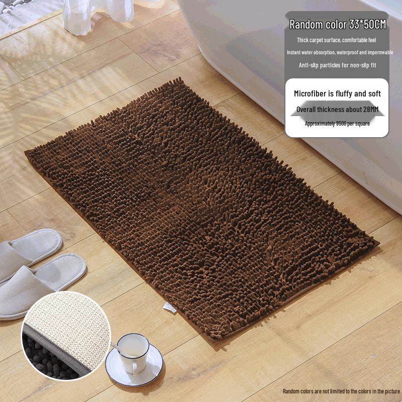 Σενίλ Αντιολισθητικό Απορροφητικό Πατάκι Μπάνιου - Χρήση για Πόρτα, Τουαλέτα ή Κρεβάτι