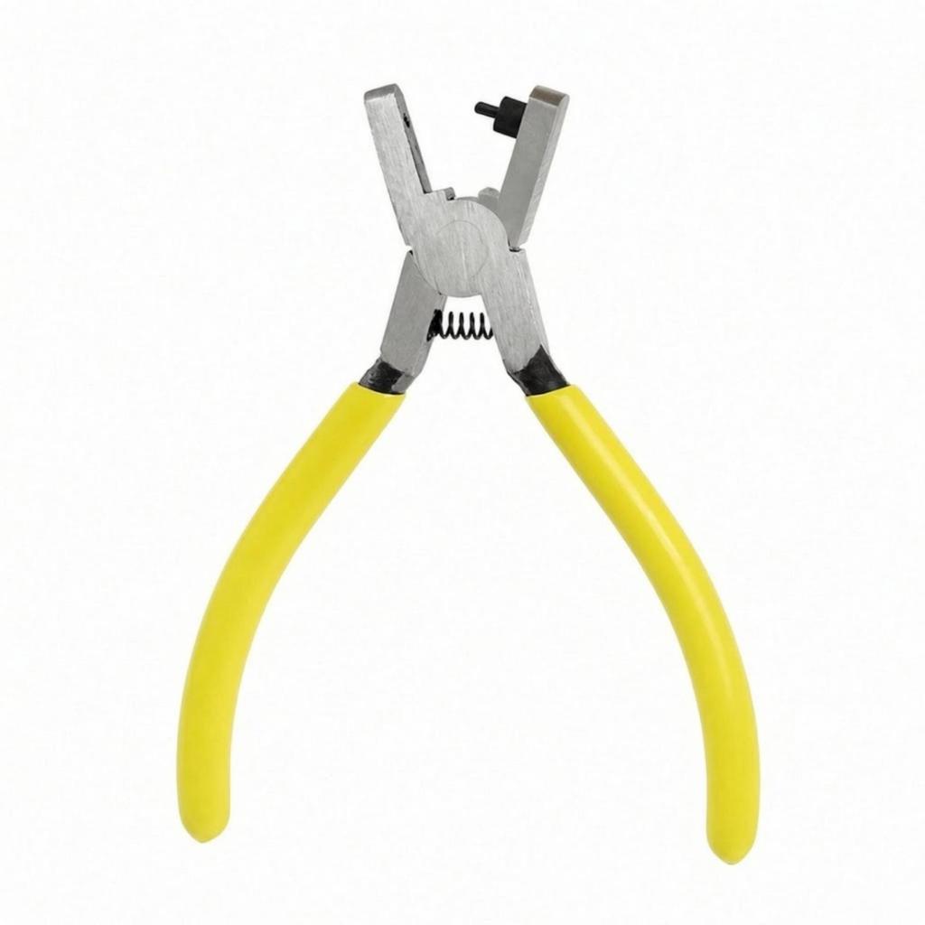 Handheld Steel Hole-Punch Ergonomic Hand Tool Versatile for Tag Making