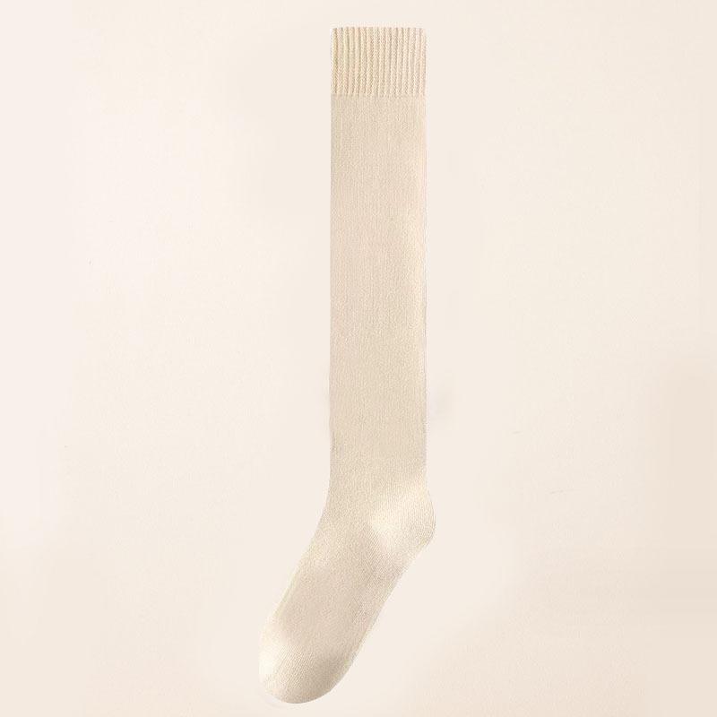 Women's Winter Compression Stocking Warm Hot Knee High Long Leg Terry Socks Cotton Thicken Cover Calf Socks