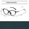 Fashionable Women Cat Eye Frosted Round Presbyopia Glasses Anti Blue Light Optical Eyeglasses 0 TO +4 0