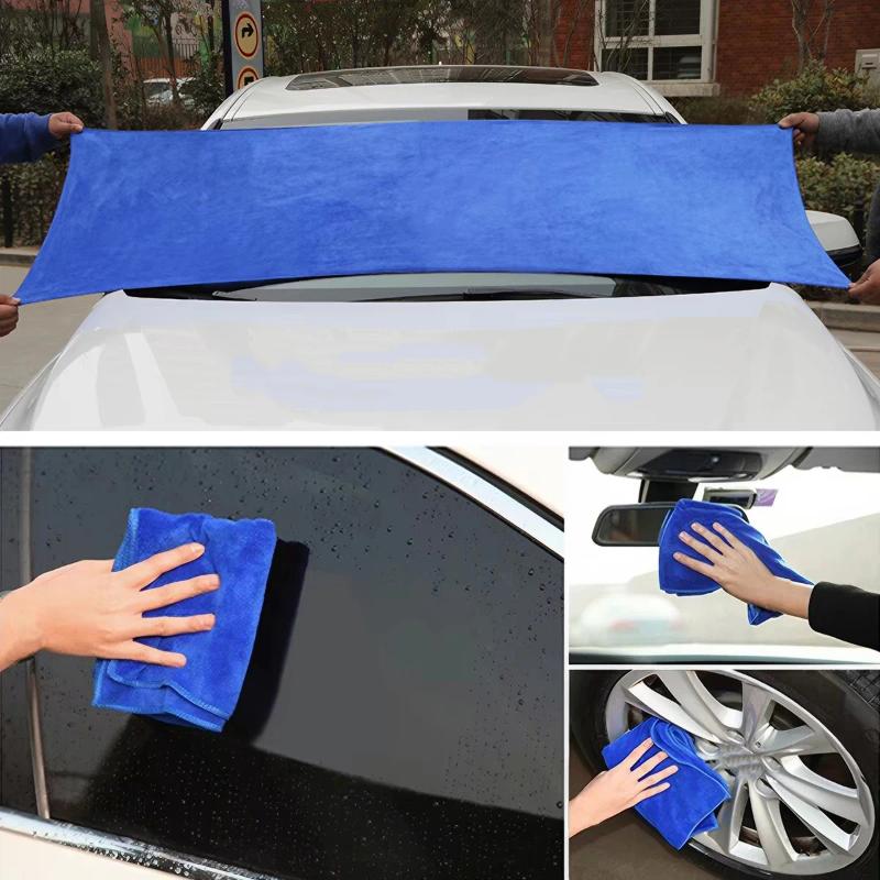 5/10Pcs Multicolor Microfiber Cleaning Cloth Absorbent Reusable Dishwashing Towel For Kitchen Bathroom Car Use