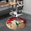 1PC Hummingbird Blossom Office Round Area Rug, Indoor Mat Suitable ForOffice, Under Office Chairs Bedroom Living Room Home Decor, Room Deco, D075