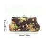 Vintage Blumen Geldbörse Retro Geld Clutch Tasche Tragbare Lange Kussverschluss Geldbörse Täglich