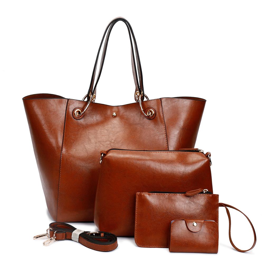 Geanta de dama Rucsac de moda Versiunea coreeana a Geanta Picture-mother Messenger din patru piese cu un singur umar