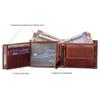 Zeus Caramel Brown Leather Wallet for Men