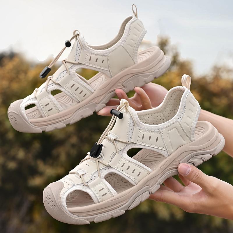 Fashion Quick Dry Wading Aqua Shoes Summer Men Sandals Comfortable Leather Mens Casual Slippers Fashion Besch Sneakers Outdoor Sandaly