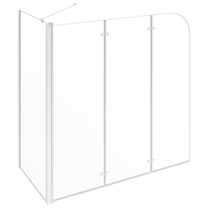VidaXL Bath Enclosure Shower Cabin Bathroom Home Interior Wall Mounting Accessories 120x69x130 Cm Glass 146227