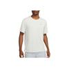 Nike Dri-Fit Miler Glowing Logo Crew Neck Running Short Sleeve T-Shirt Men Tops Light-Bone CU5993-072