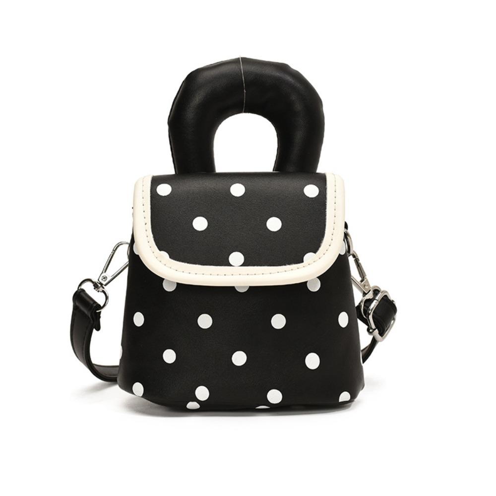 Cute Wave Point Shoulder Bag Sweet Mini Lipstick Bag Portable Mini Crossbody Bag Outdoor
