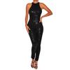 Women O-Neck Sequin Off Shoulder Sleeveless Rompers Jumpsuit Playsuit 