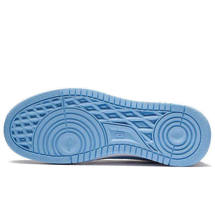 Li-Ning Cloud Shock Absorption Rebound Wear-Resistant Lightweight Breathable Anti-Kick Low-Top Kids Skate Shoes Kids Sneakers White Blue YKCS096-62