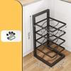 Pots and Pans Organizer Holder Carbon Steel Heavy Duty Home Black Adjustable Versatile Kitchen