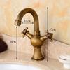 European Style Antique Hot & Cold Wall-Mounted Faucet