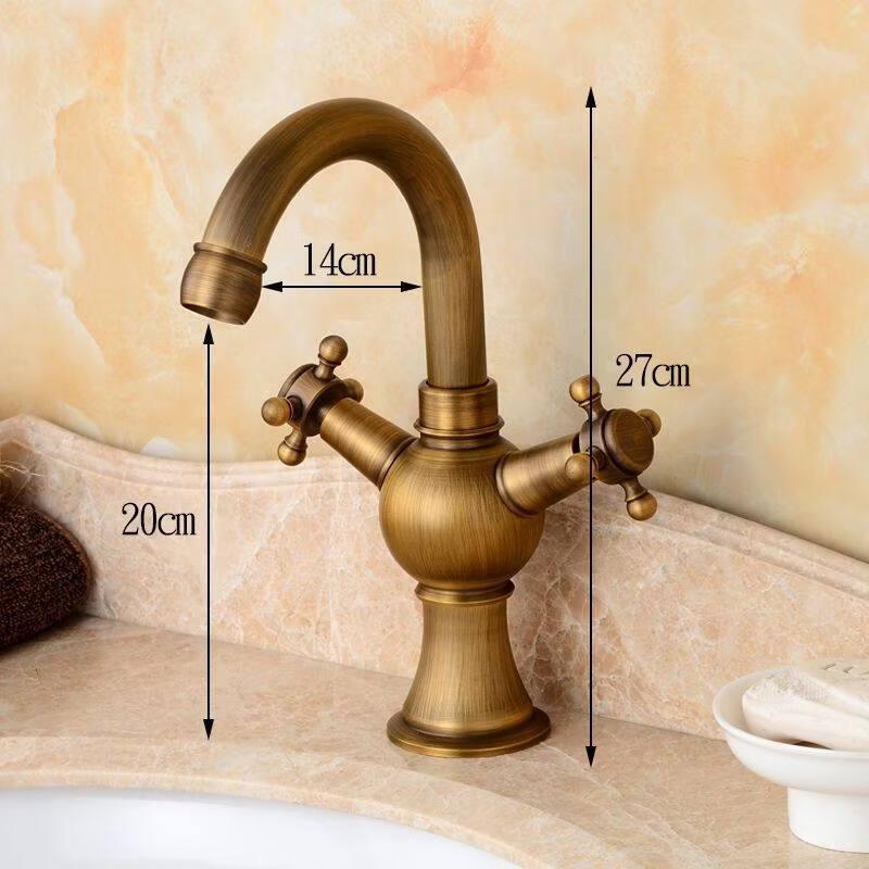 European Style Antique Hot & Cold Wall-Mounted Faucet