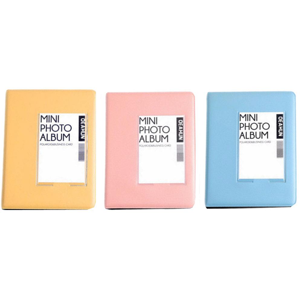 Candy Colors 3inch 64Pockets Card Holder Mini Photo Album Photo Album Picture Case Binders Albums