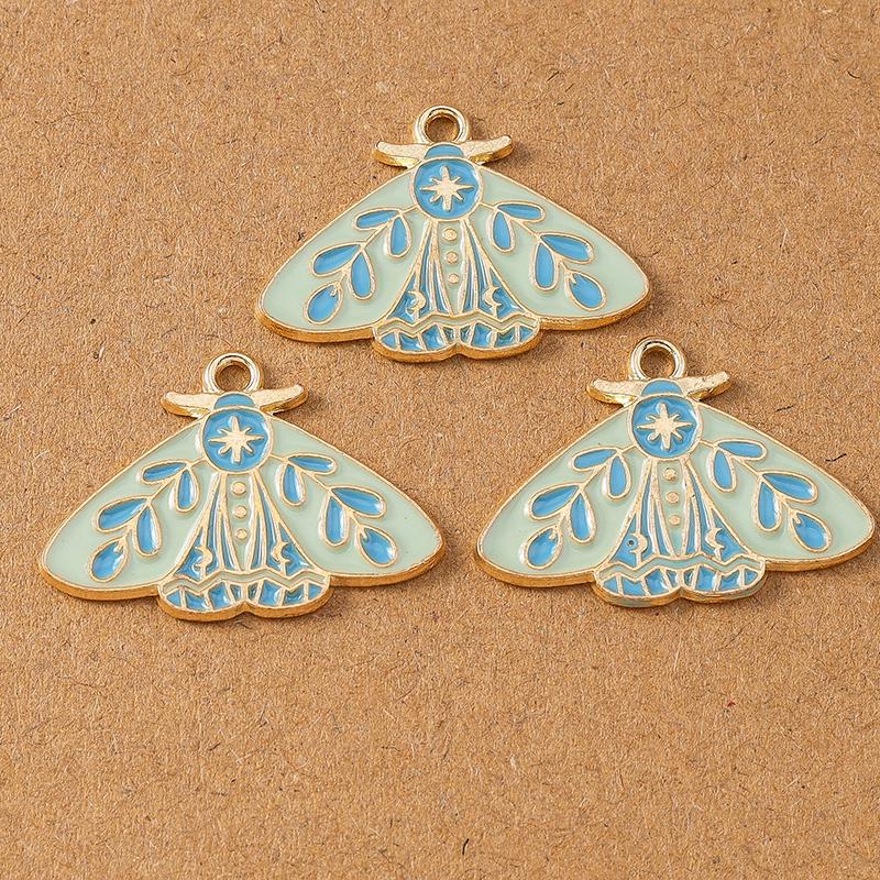 10pcs Cute Enamel Butterfly Charms Pendants for Jewelry Making Necklace Earrings Bracelet DIY Accessories Supplies
