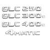 Car Tail Rear Trunk Badge Emblem Letter Stickers For Mercedes Benz GLC X253 GLC260 GLC300de GLC350 GLC200 4MATIC GLC250d GLC350e