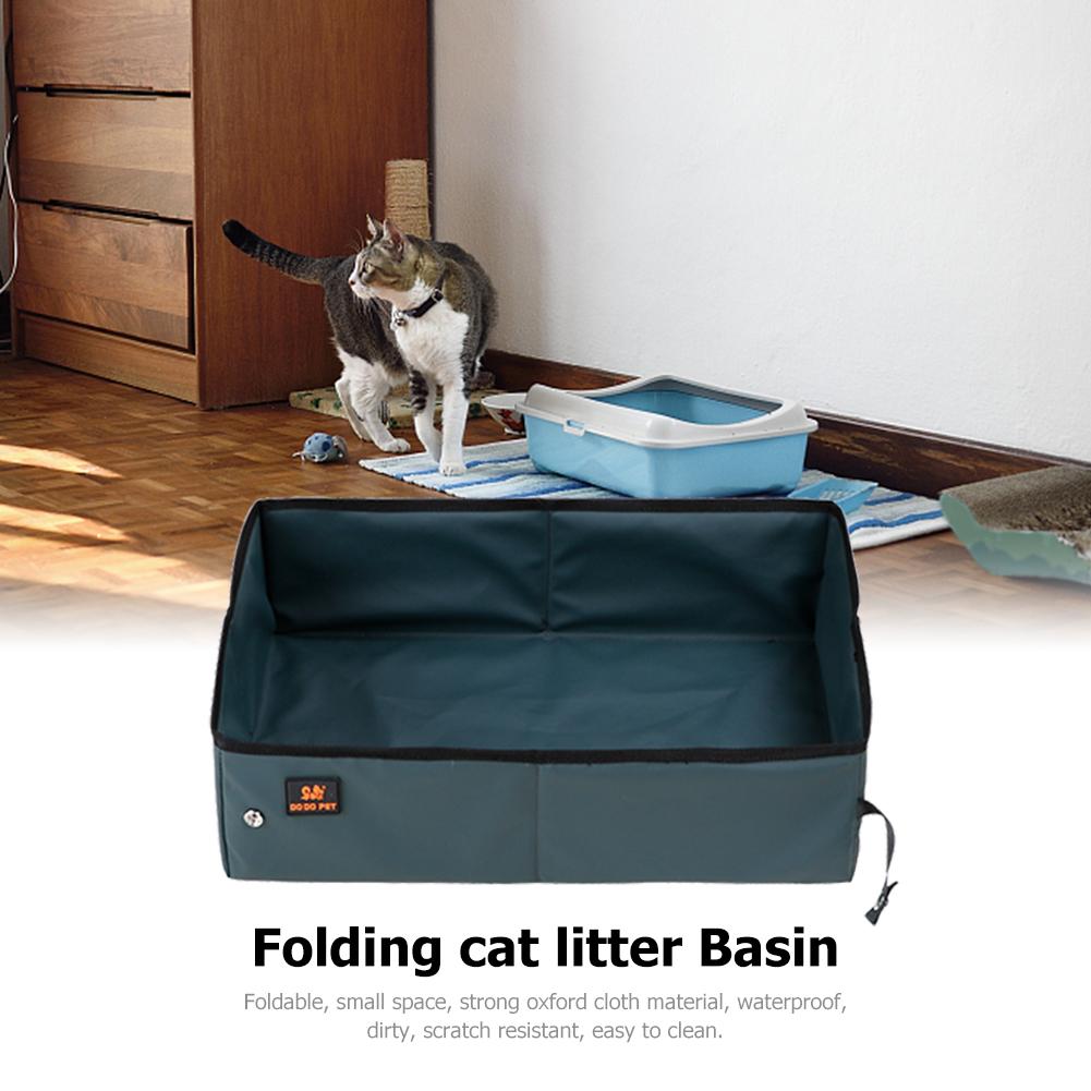 Buy Waterproof Outdoor Foldable Cat Litter Box Dog Toilet Tray Folding