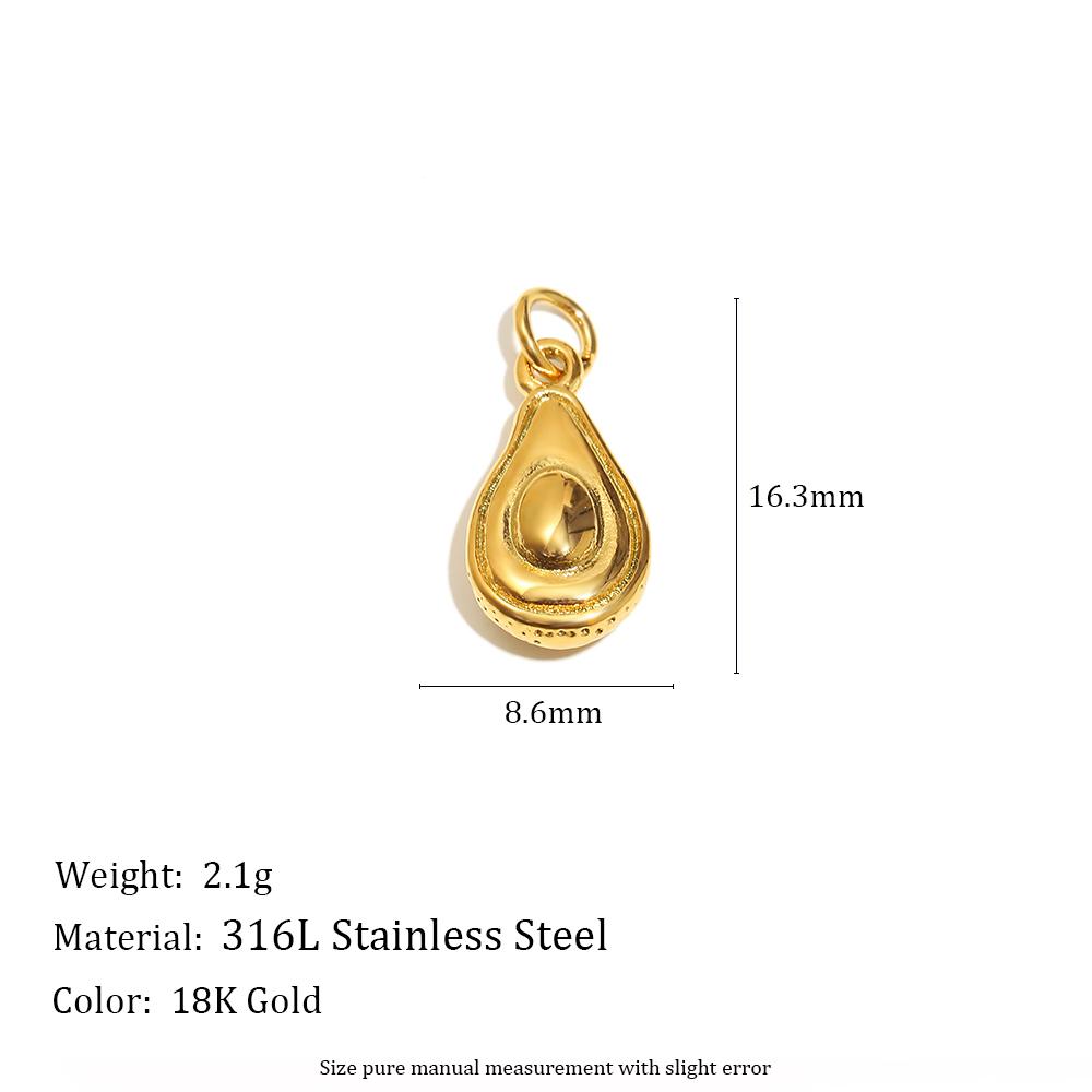 MamacitaSlay 316L Stainless Steel Enamel Fruit Cake Charms Earrings Necklace Bracelet DIY Accessories Women's Cute Pendant Gift