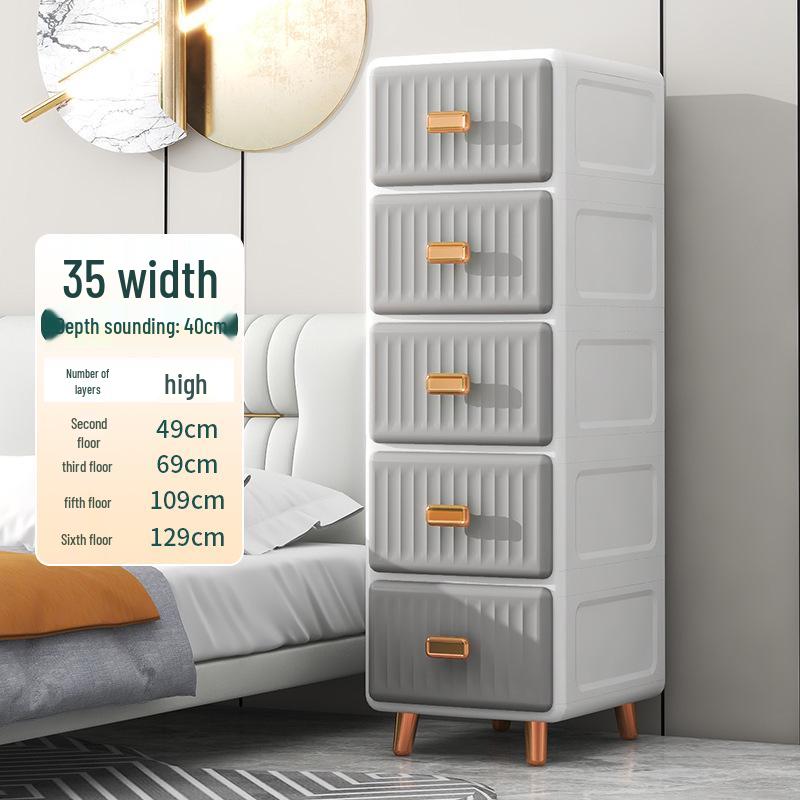 European-Style Plastic Storage Cabinet for Toys and Baby Clothes