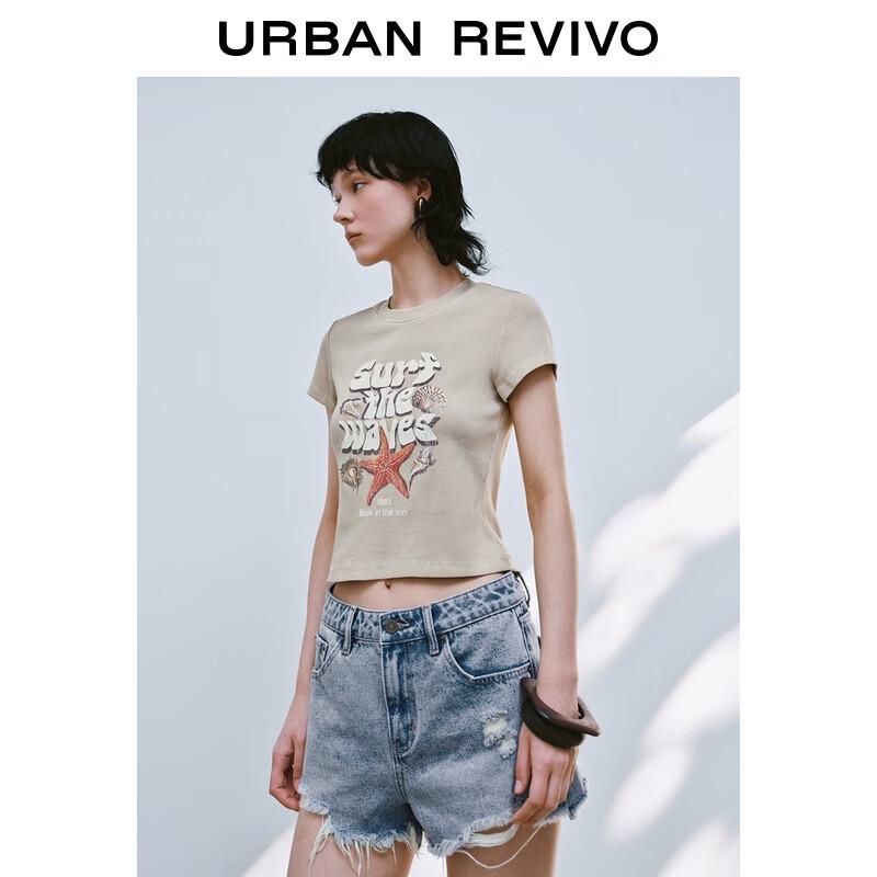 UR2025 Women s Color-block Print Short-Sleeve T-Shirt S