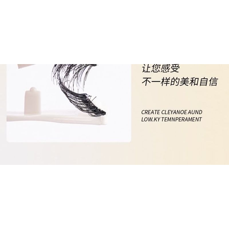 Miumi - Set: Doll Eye Wispy Magnetic False Eyelashes + Applicator