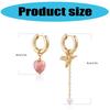 Vintage Inspired Asymmetric Heart and Bird Earrings Hypoallergenically Zinc Alloy Fashion Jewelry Gift for Women