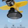 Car Solar Powered Rotating Airplane Ornaments Decor Dashboard Windmill Spinner Center Console Ornament Vehicle Accessories