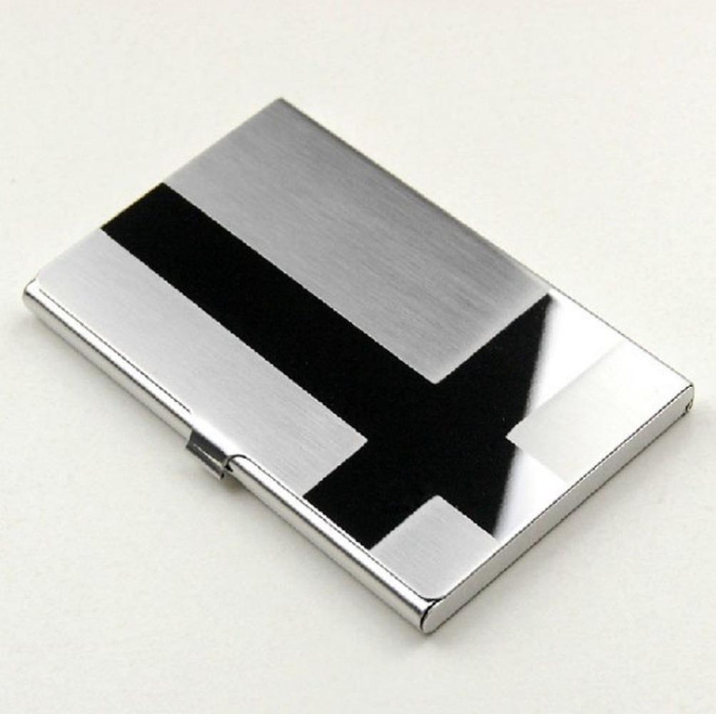 Card Holder Stainless Steel Silver Aluminium Credit Card Case Women Wallets Nueva Men ID Card Box Cartao De
