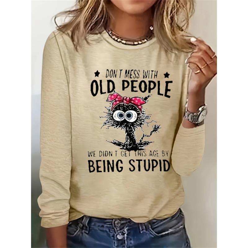 

Универсальная шикарная повседневная футболка с принтом в виде кошачьих букв — удобная, прочная, не требующая особого ухода, идеально подходит для любого сезона 3XL