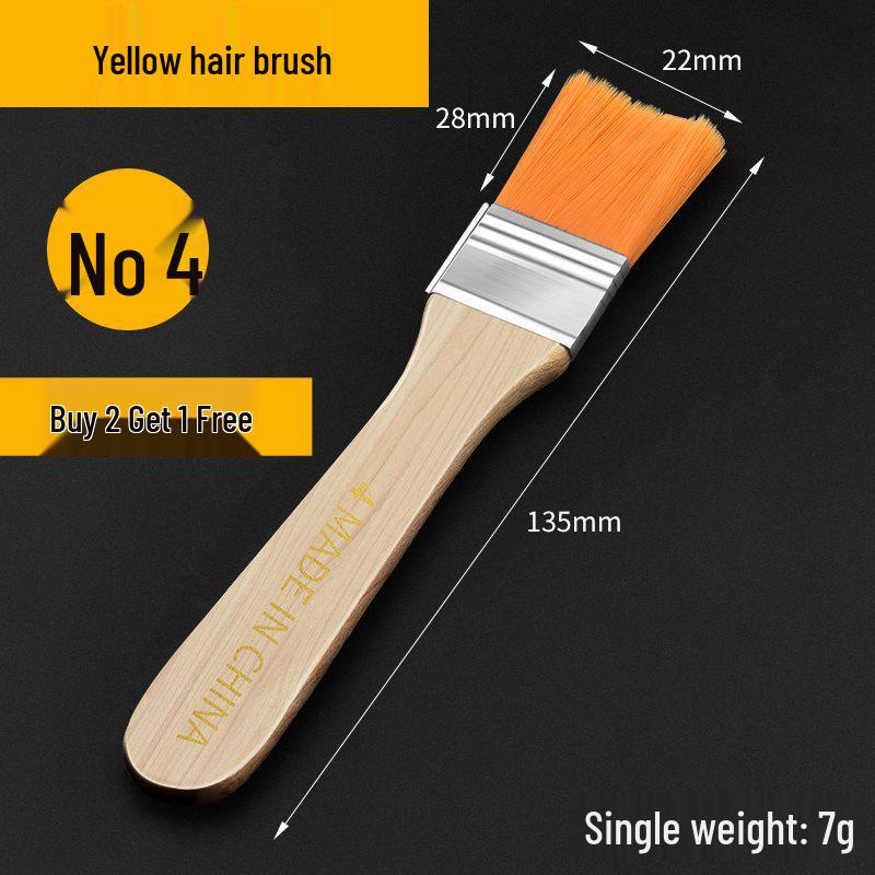 Soft Nylon Bristle Industrial Cleaning and Dusting Brush - No Trace, Wool, and Latex Paint Brush