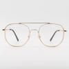 SBKA Amber-C01 Gold-rimmed Two-bridge Glasses Frame