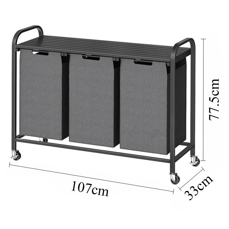Multipurpose Laundry Basket Large Laundry Hamper Dirty Clothes Baskets with Wheels Multifunction Organizers Bathroom Storage