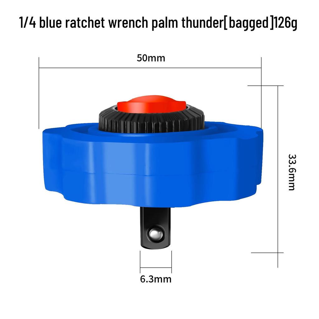 Palm Thunder 3-Piece Mini Ratchet Finger Wrench Set (1/2", 3/8", 1/4")