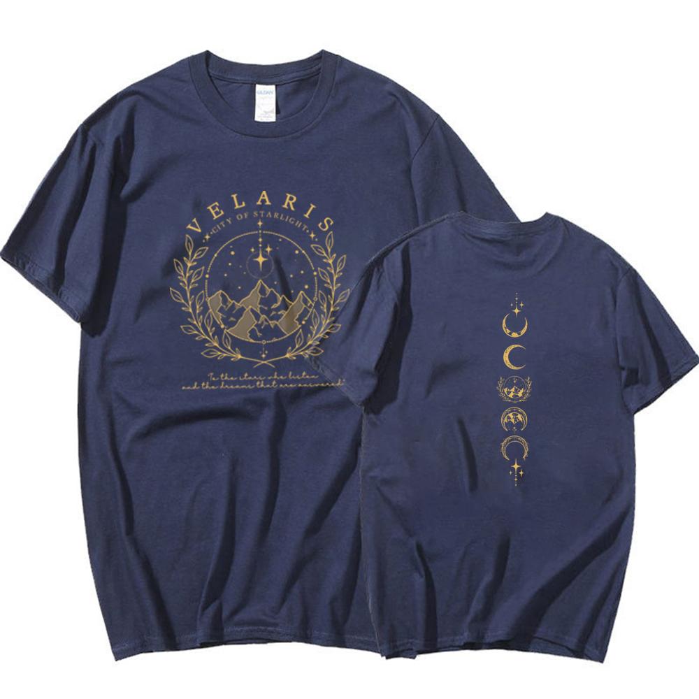 Velaris Hemd Velaris Stadt der Sterne Hemd Die Nachtgericht Hemden SJM Merch ACOTAR T-Shirts Unisex Trendig Harajuku Lässige Oberteile