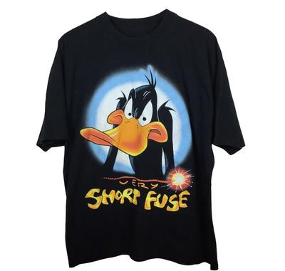 NEW Rare 1996 Daffy Duck Very Short Fuse T-shirt Reprint Size S-5XL