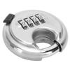 4 Digit Combination Disc Padlock with Hardened Steel Shackle Lock for Trailer Garage Storage Unit Sheds
