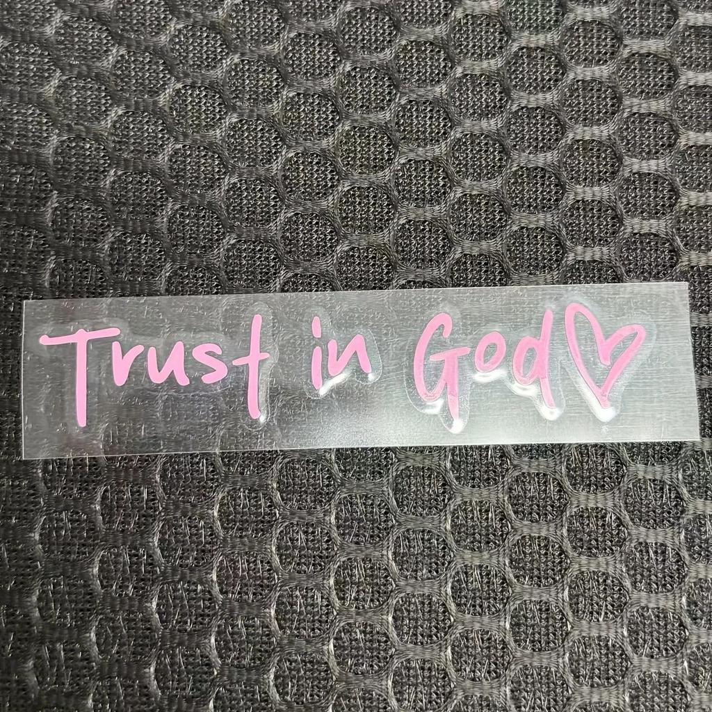 Trust In God Believe In God Rearview Mirror Stickers God Letter Stickers Are Suitable for All Kinds of Cars and Motorcycles