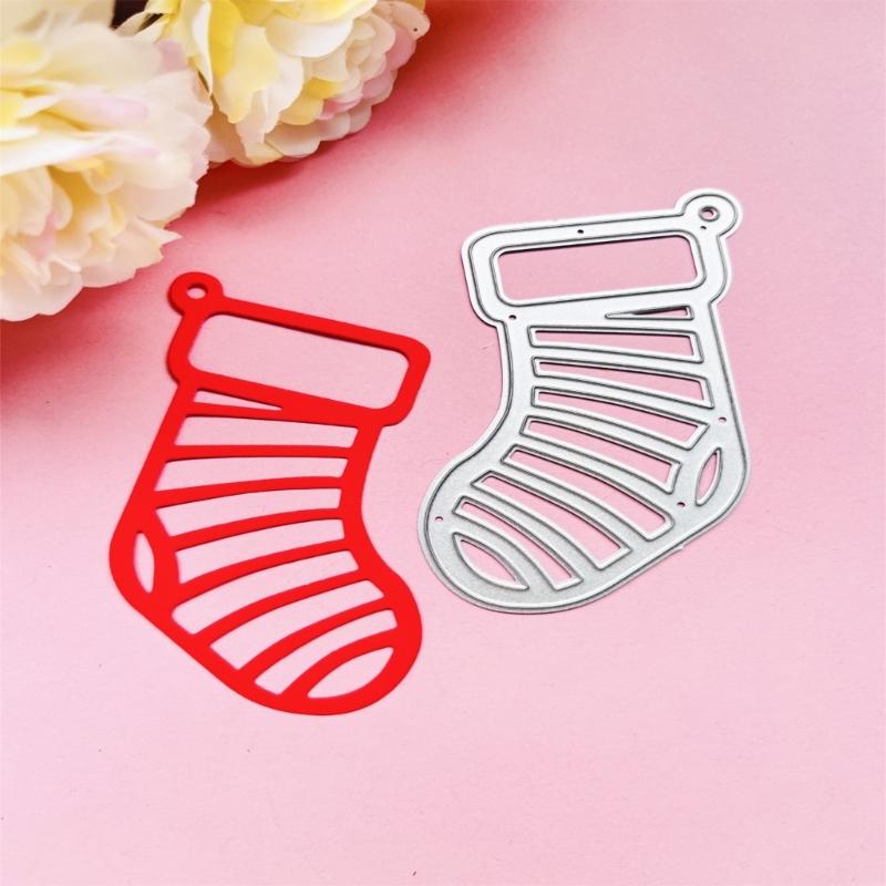 Christmas Stocking Metal Cutting Dies DIY Craft Carbon Steel Embossing Template Stencil Scrapbooking for Card Die Cuts