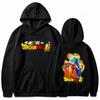 Felpa Con Cappuccio Bandai Dragon Ball Super Goku Vegeta, Stampa Doppia, Stile Anime, Nera, Oversize, Streetwear Autunnale Per Fan Di A