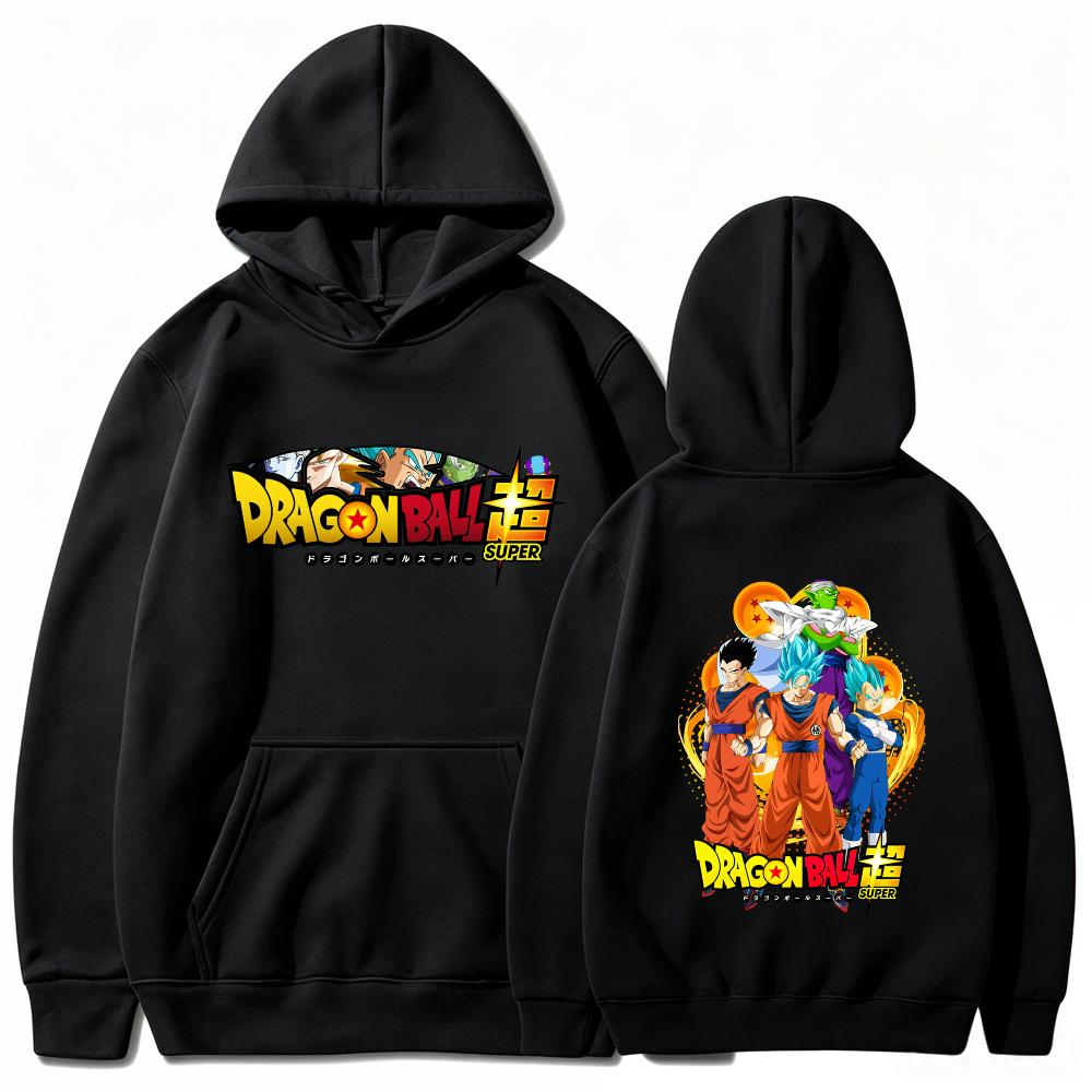 Dragon Ball Super Hoodie Goku Vegeta Anime Print Street Style Unisex Unisex Oversized Casual Sweatshirt Long Sleeve