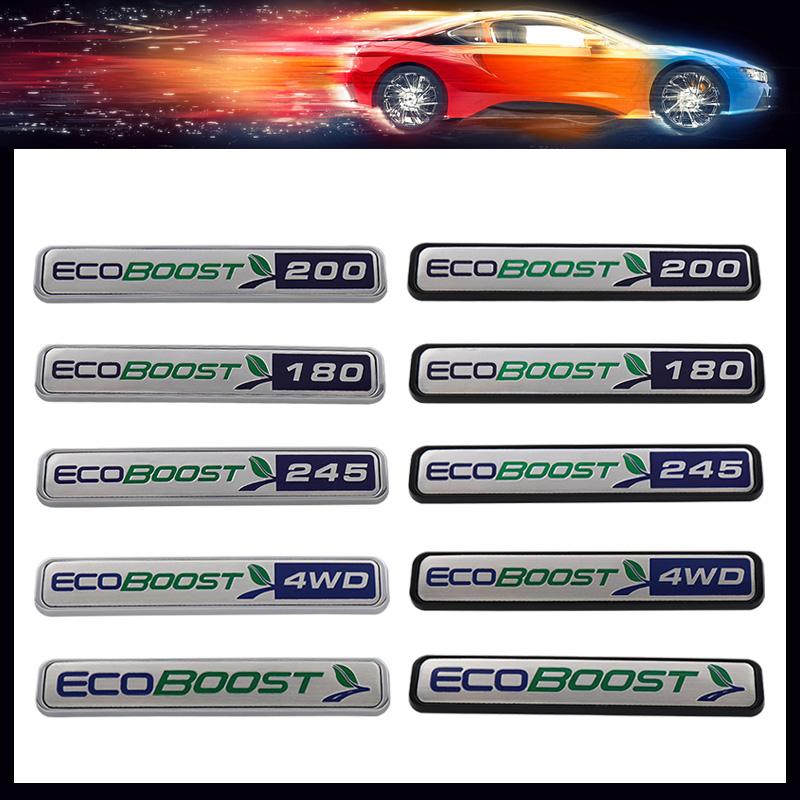 3D Car Styling FLEX FUEL ECOBOOST 4WD 180 200 245 for Car Hood Fender Trunk Rear Bonnet Nameplate Decal Emblem Badge Sticker