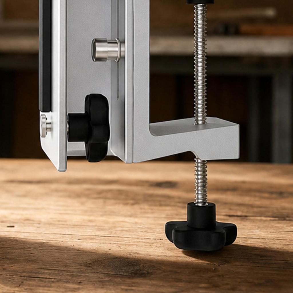 Rail-Mounted Clamp with Non-slipSlip Pads Safe Rail for Carpenters