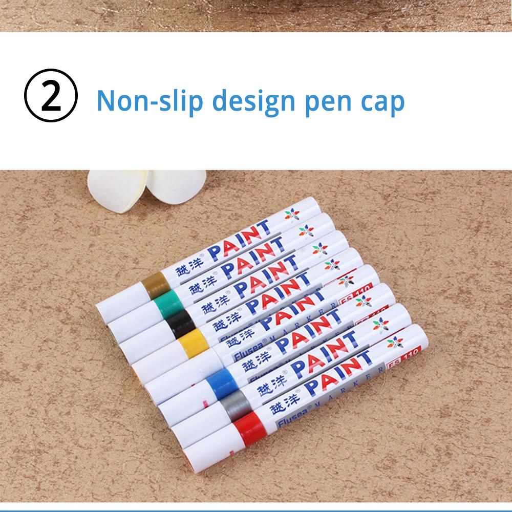 Colors Polishing Waxing Sponge Paint Marker Painting Pens Permanent Waterproof Tyres Cars Doodle Oil Pen Paint Cleaner Polishes