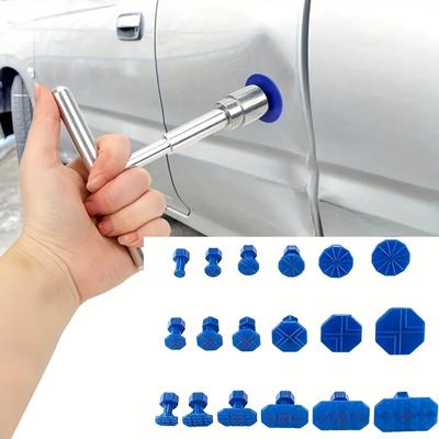 Auto Dent Repair Puller, Auto Repair Tool Kit with 18 Plastic Film Metal T-Handle Dent Remover General Motors Parts