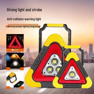 חצובת אזהרה לרכב עם נורות LED וטעינת USB