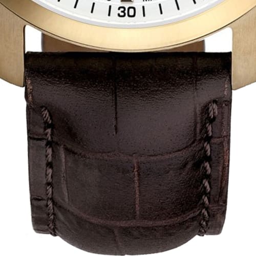 Davosa Men's Brown Watch, 3-Hand, Date Display, 10 ATM Water Resistance, Classic Quartz, Swiss Made, 162.467.15