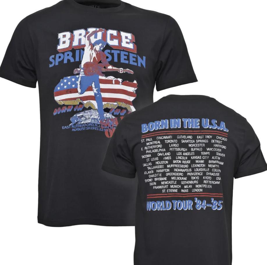 Bruce Springsteen Born In The USA 85 Tour T Shirt Black New shirt S
